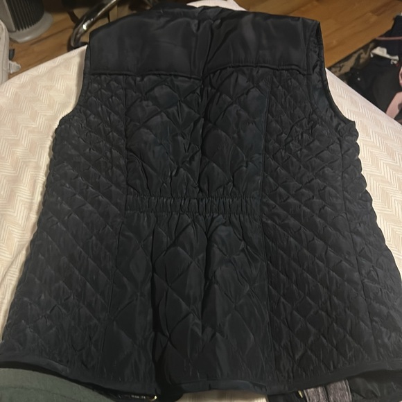 Zara Girls Navy Quilted Vest - 7/8 - Picture 4 of 4